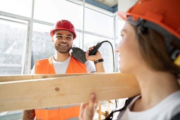 Skilled trades workers on a construction site — Second Act Trades
