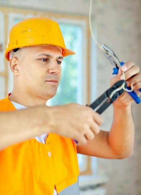 Electrician apprentice learning electrical work — Second Act Trades