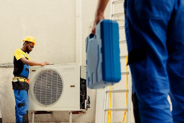 HVAC technician performing maintenance — Second Act Trades