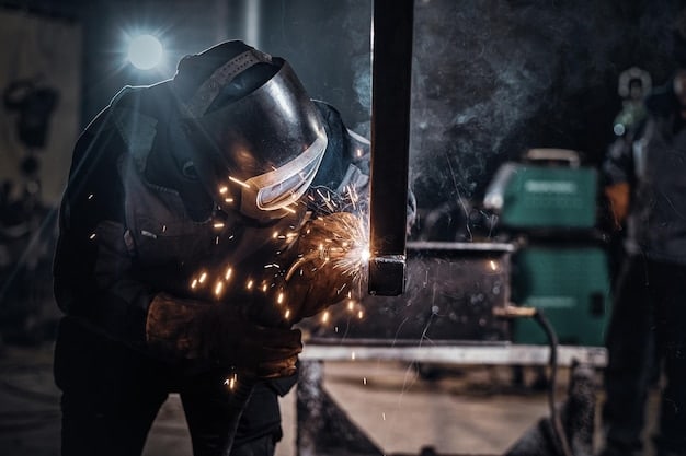 Welder working in a metal factory — Second Act Trades