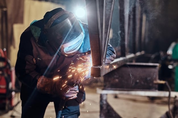 Welder learning metal fabrication — Second Act Trades