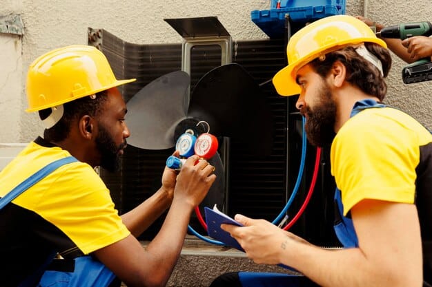 Plumber and HVAC technician work — Second Act Trades