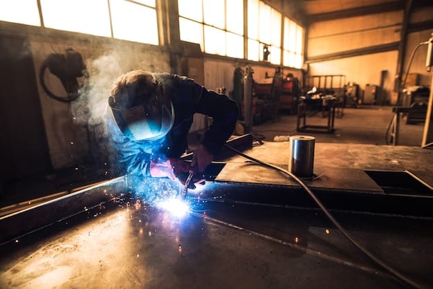 Welder working with metal — Second Act Trades