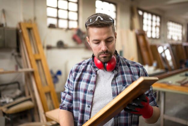 Carpenter learning the trade — Second Act Trades